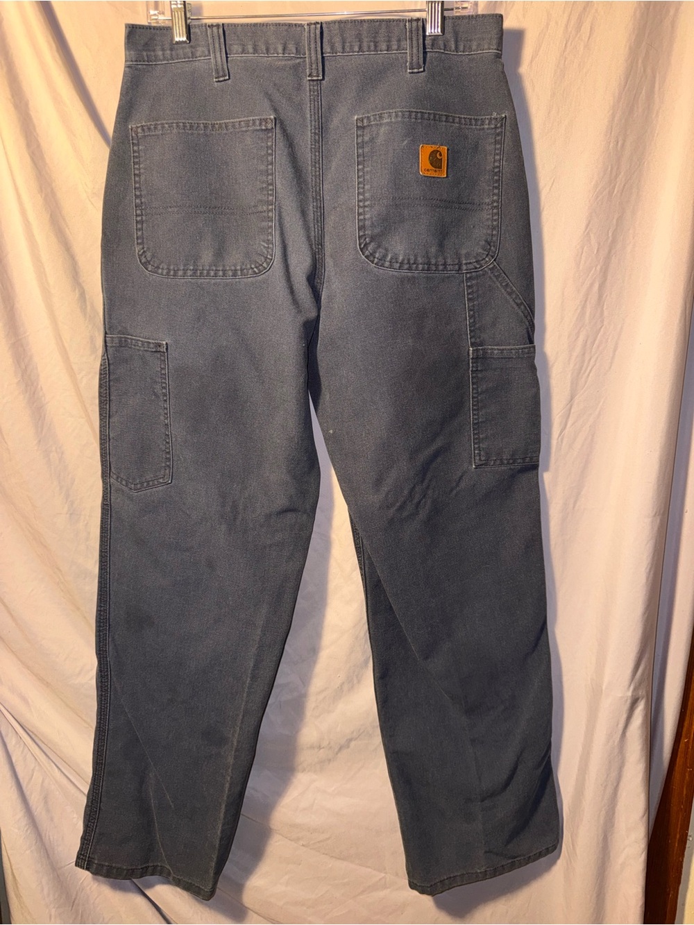Carhartt Carpenter Work Pants Mens 31x30 Navy Utility Workwear Rental